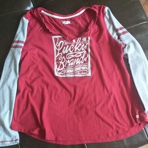 Lucky brand baseball tee